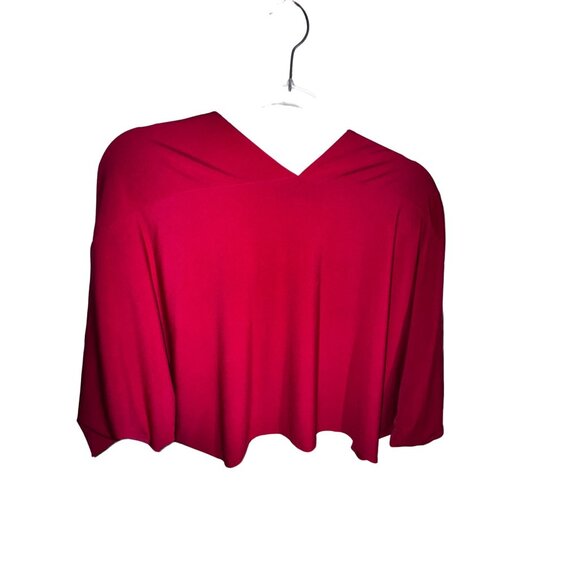 Vicky Tiel Womens Hot Pink Wrap Dress & Shawl‎ Set Size Small Sexy Eighties Glam - Picture 8 of 12